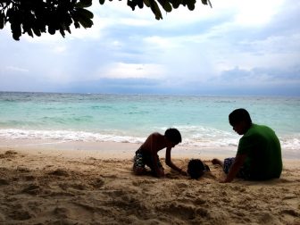 Kids at play in Lambug