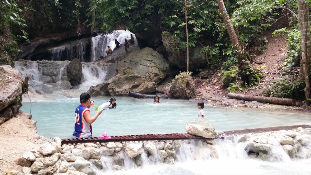 The first of Aguinid Falls' five tiers, each of which has a unique cascade. 