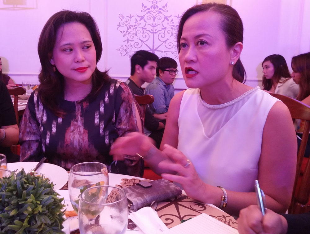 Pancake House Group executives (R) Bernadette Lee, chief operating officer, and Ruby R. Bautista, marketing director.