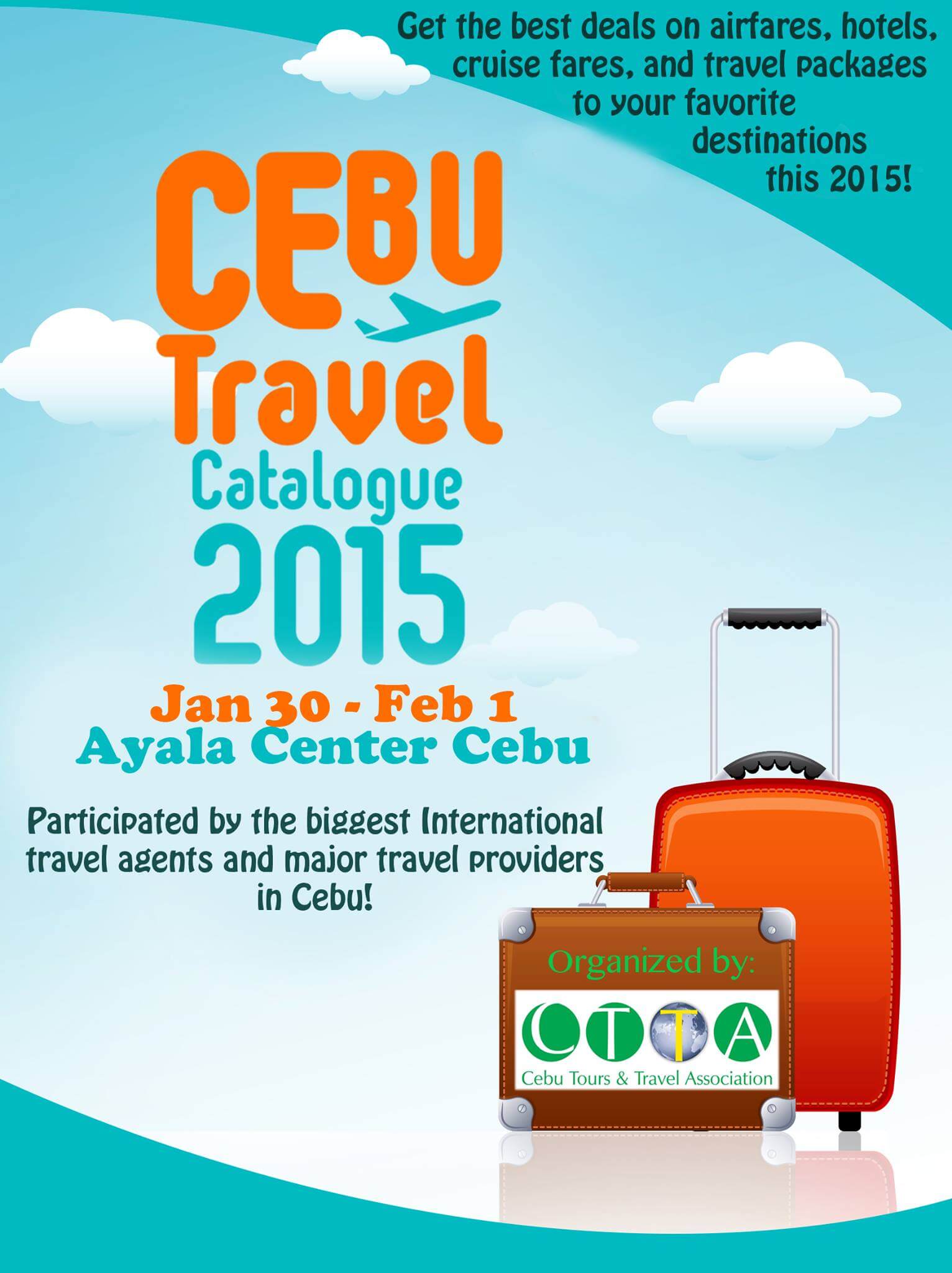 Low airfares, discounted tour packages at Cebu Travel Catalogue 2015