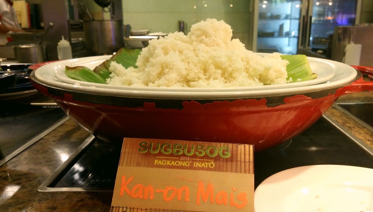 Kan-on mais is a favorite among many Cebuanos. 