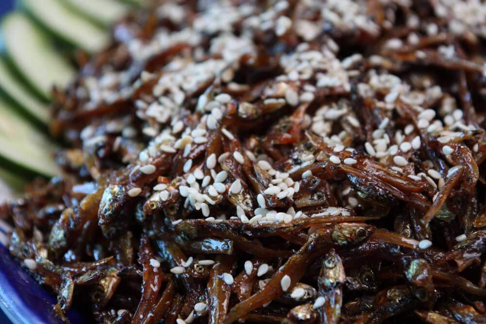 Port dilis in teriyaki sauce