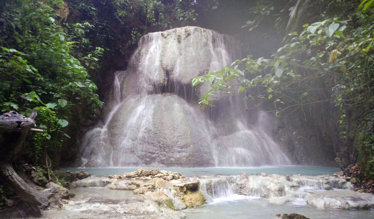 Aguinid Falls offers a different kind of thrill