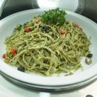 Fetuccini ala malunggay pesto