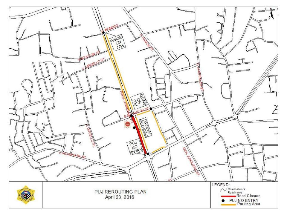 Road closure for Donaire vs. Bedak fight