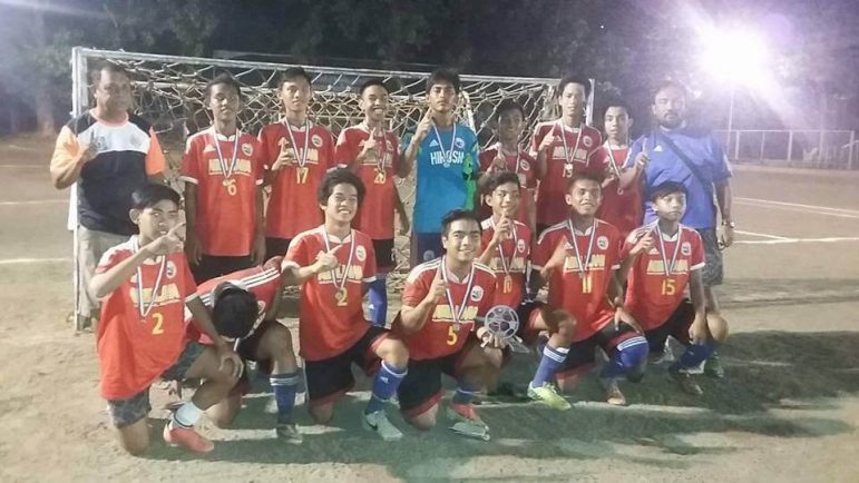 CHAMPIONS. Abellana National School defeated Don Bosco twice to win the Boys 18 division.