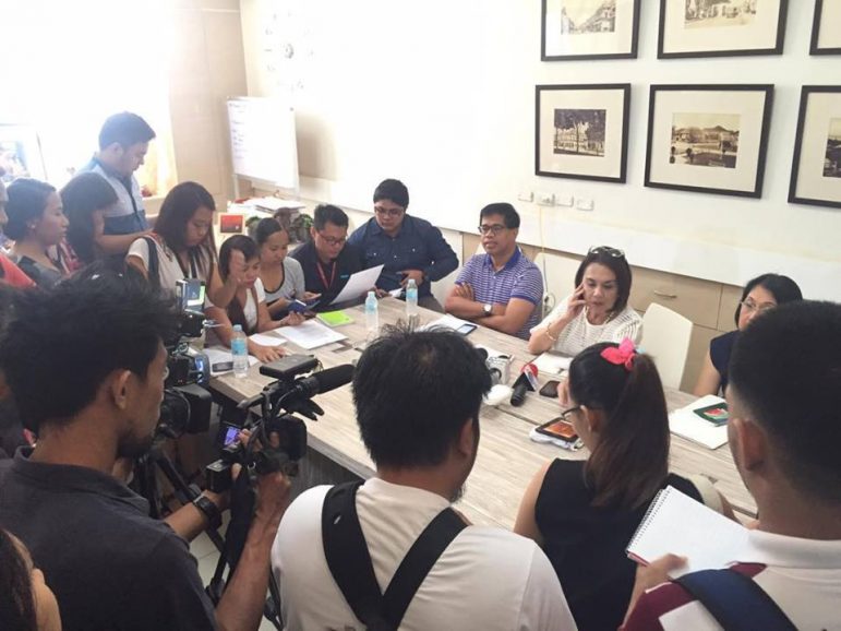 TARGET WORKERS. Acting Cebu City Mayor Margot Osmena warned that 500 job-order employees of Cebu City Hall may lose their jobs. (Photo from Margot Osmena's FB page)