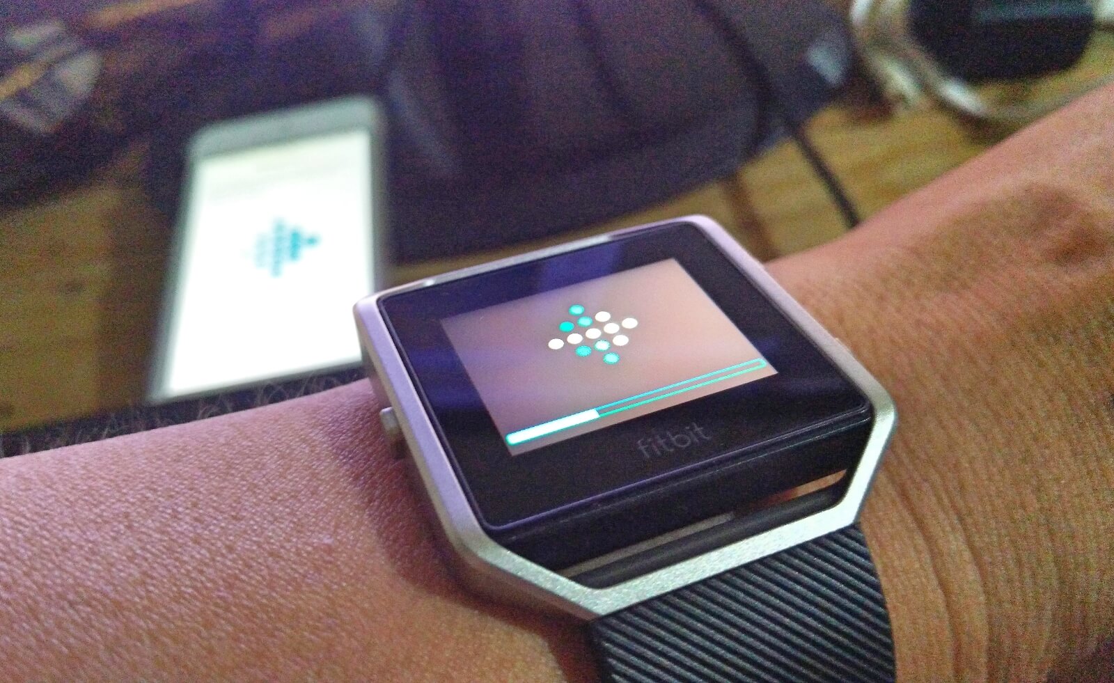 Fitbit Blaze wireless sync