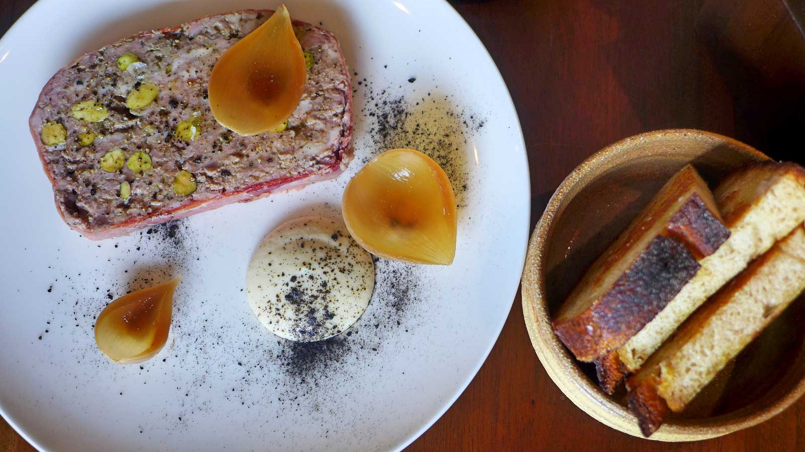 Old fashioned pork terrine.