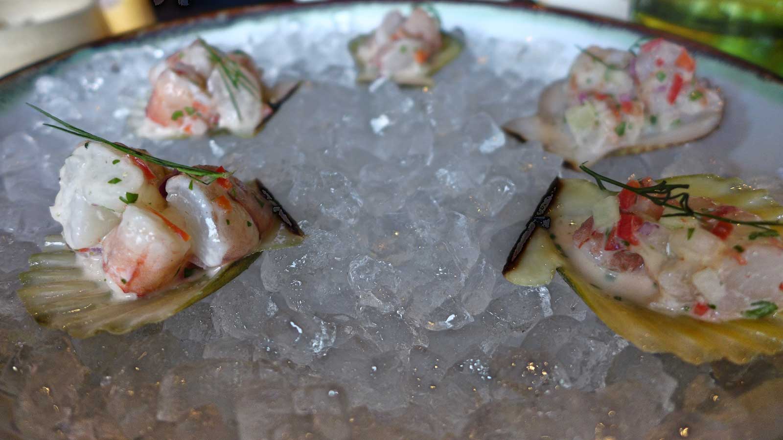 Pig and Palm Cebu shrimp kinilaw