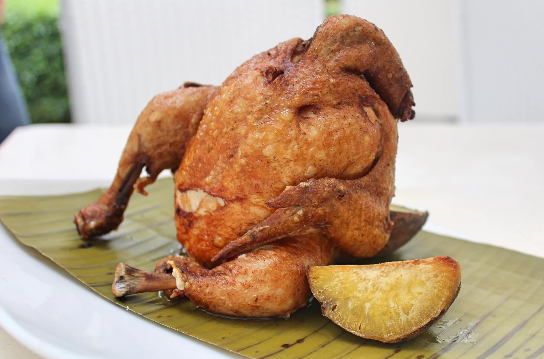 Pinaupong manok.