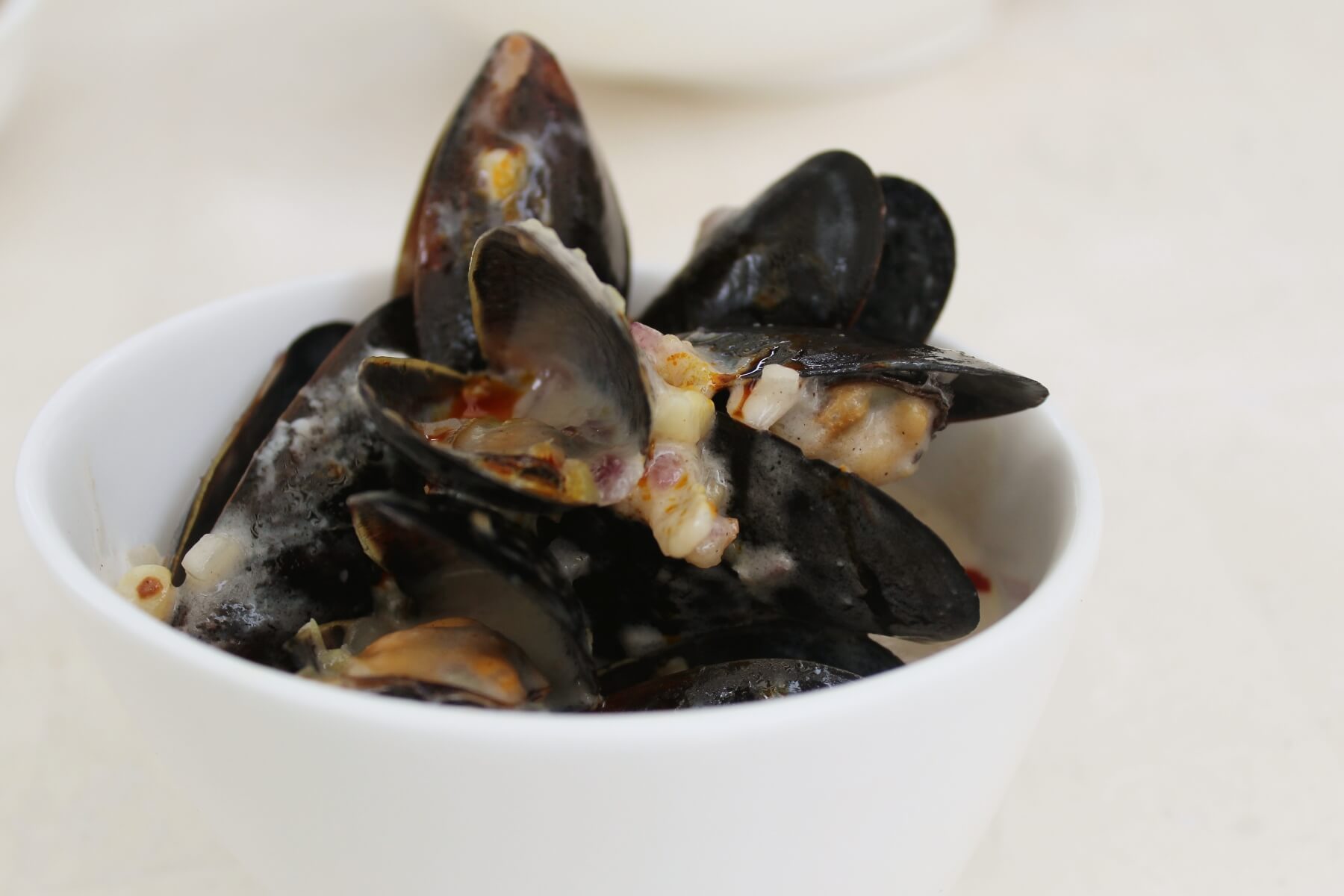 Tahong in coconut milk.