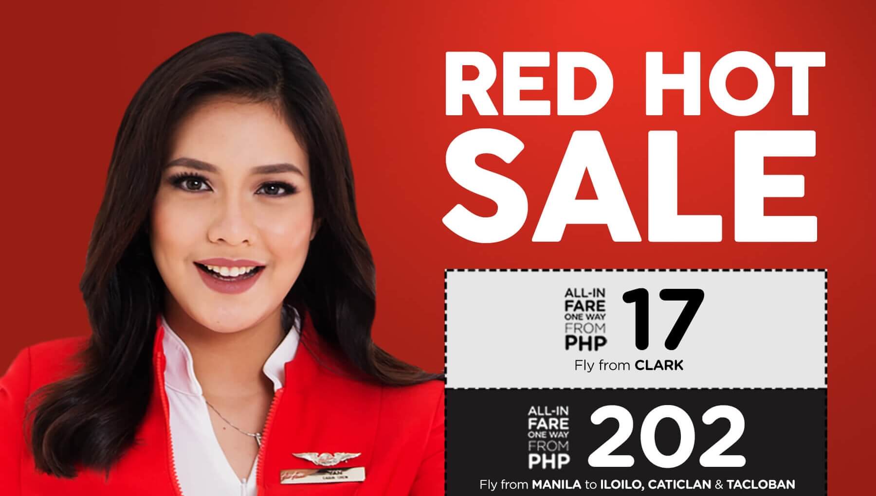 AirAsia’s Red Hot Sale is back; fly from as low as P17