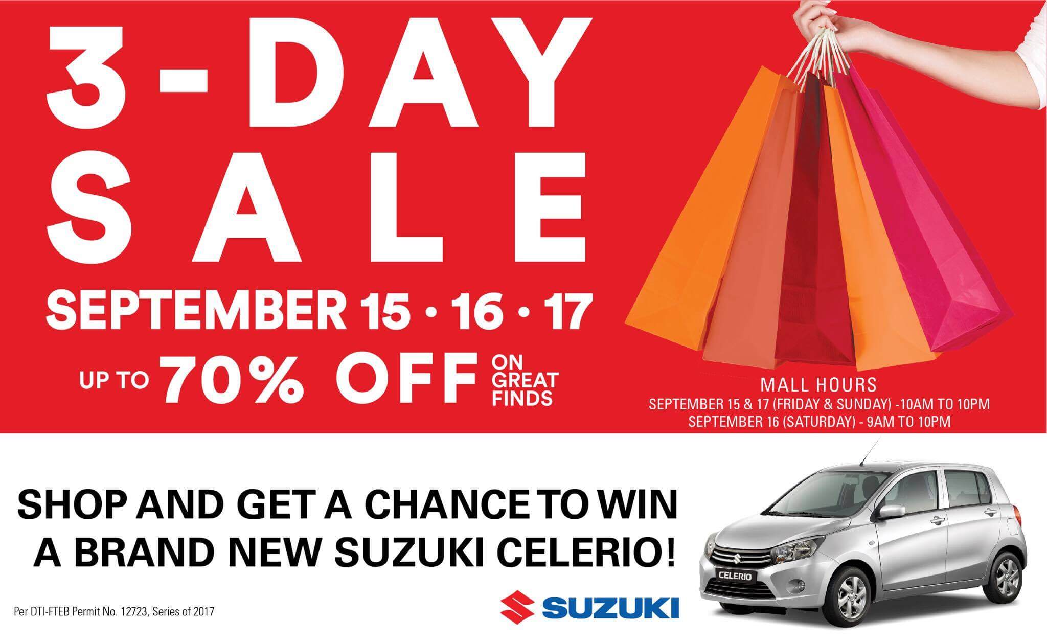 New promos, big discounts in SM City Consolacion sale from September 15 to 17