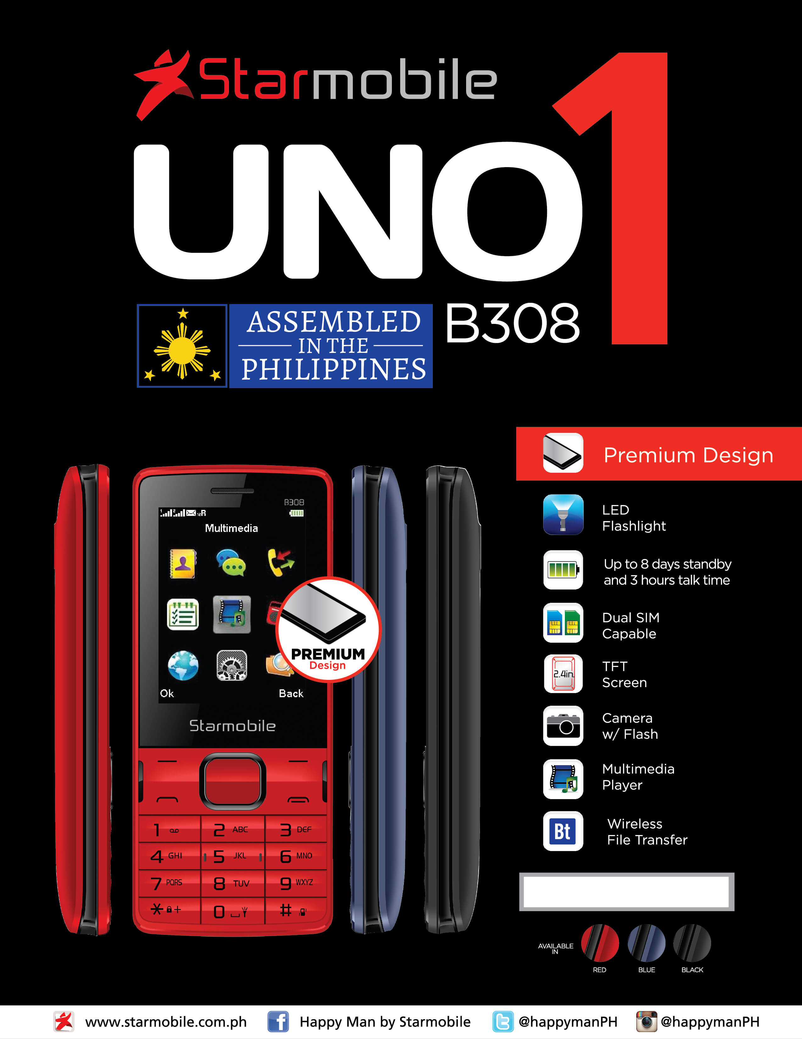 Starmobile UNO B308 PH Edition