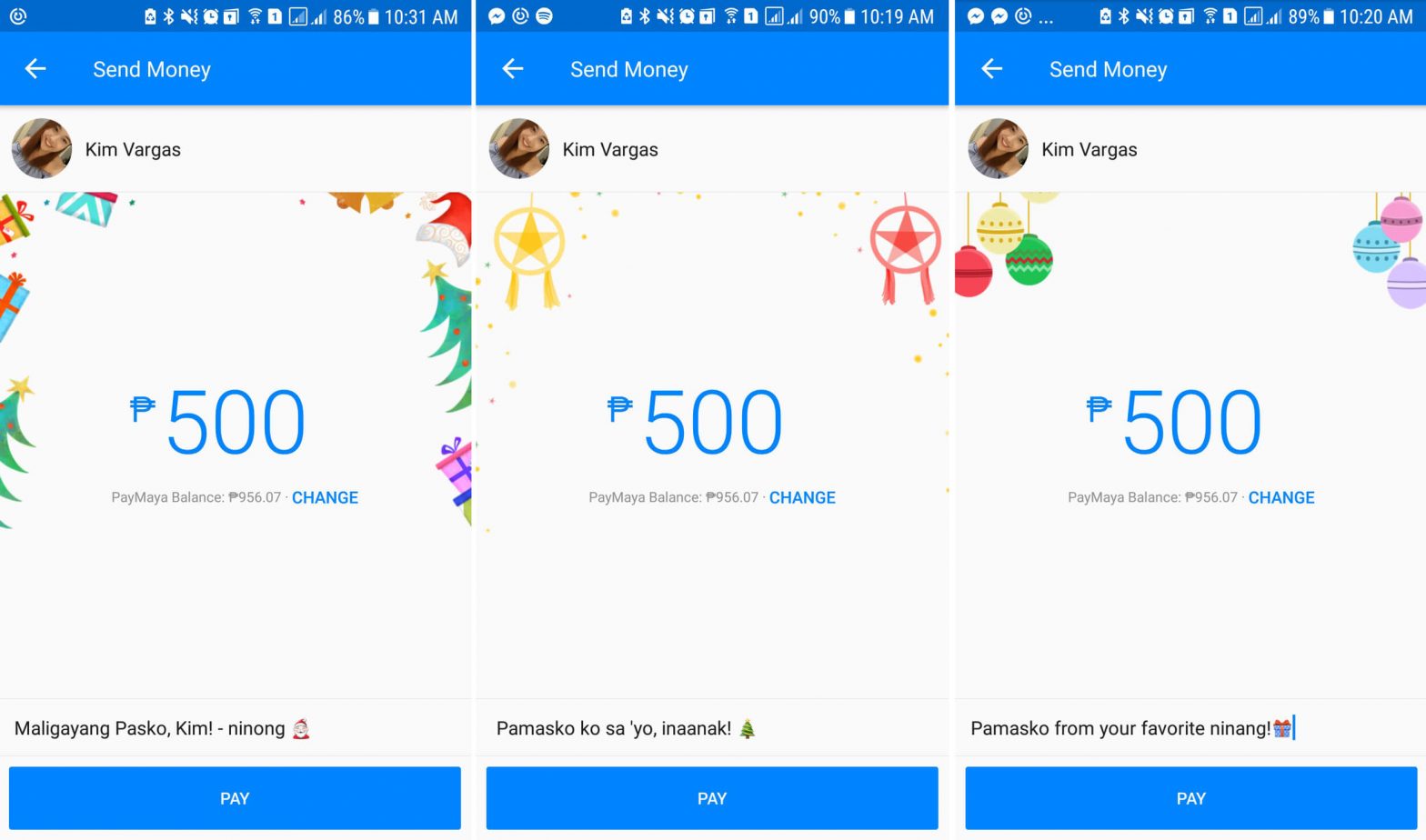 Send PayMaya pamasko to loved ones with ‘aguinaldo’ service via Facebook Messenger