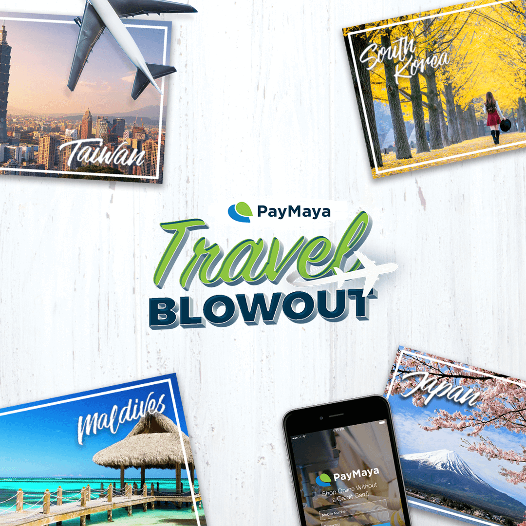 Get chance to win all-expense paid trip to Taiwan, South Korea, Japan, Maldives with PayMaya