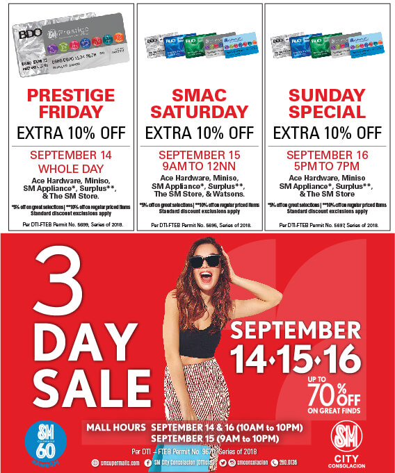 SM Consolacion Sale