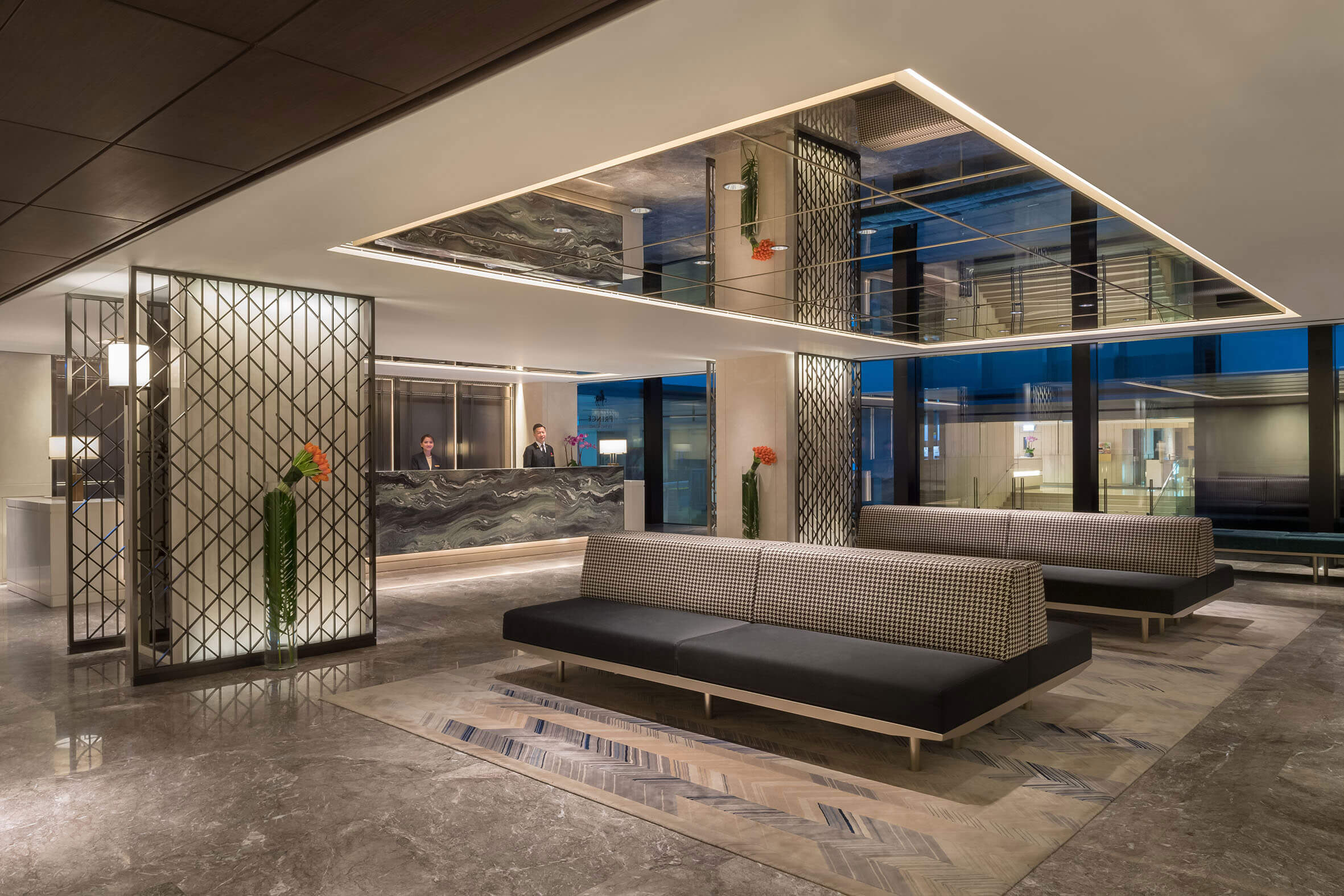 The Prince Hotel lobby.