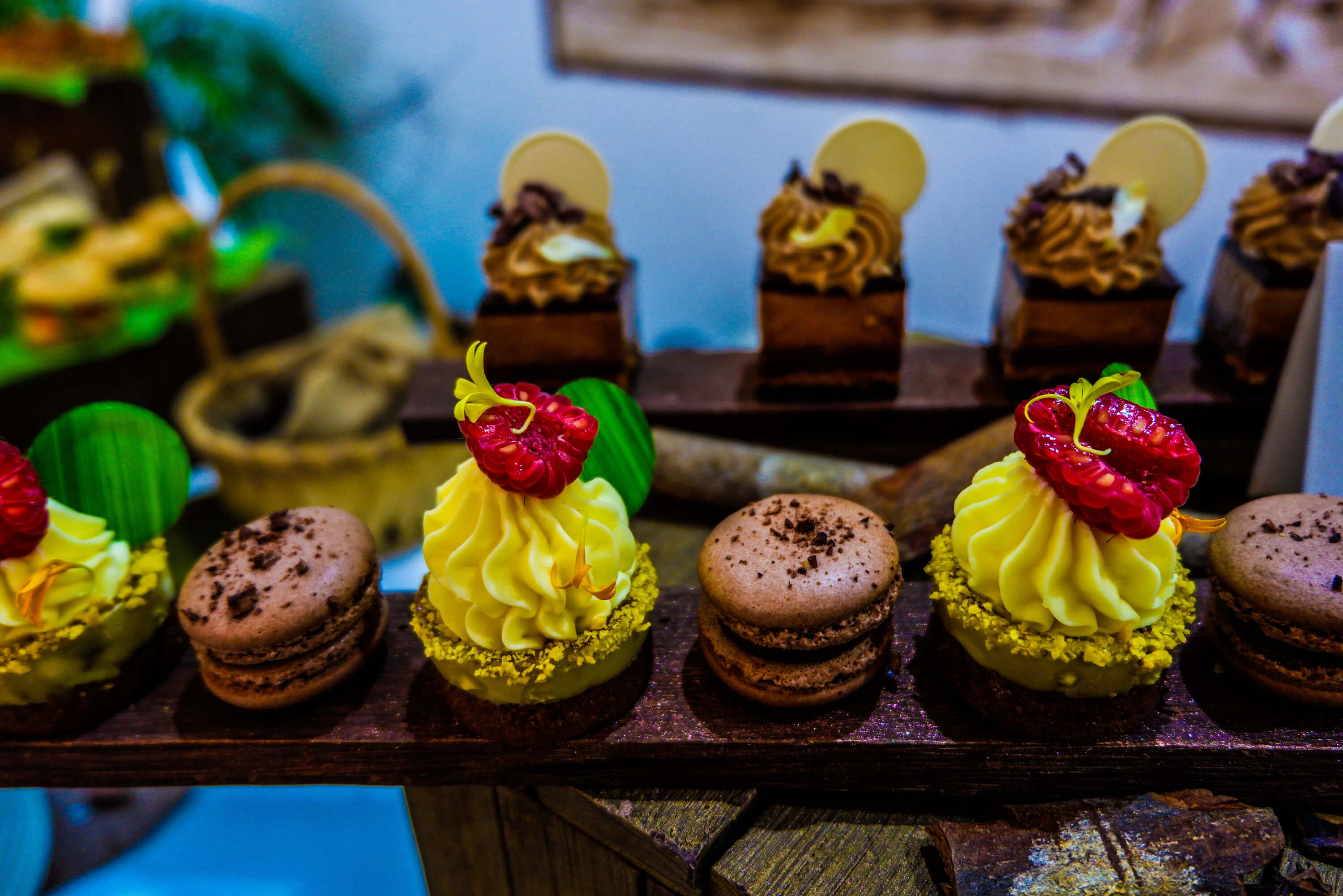 Chocolate treats like these raspberry tarts are available in Shangri-La’s Mactan Resort and Spa in partnership with The Chocolate Chamber.