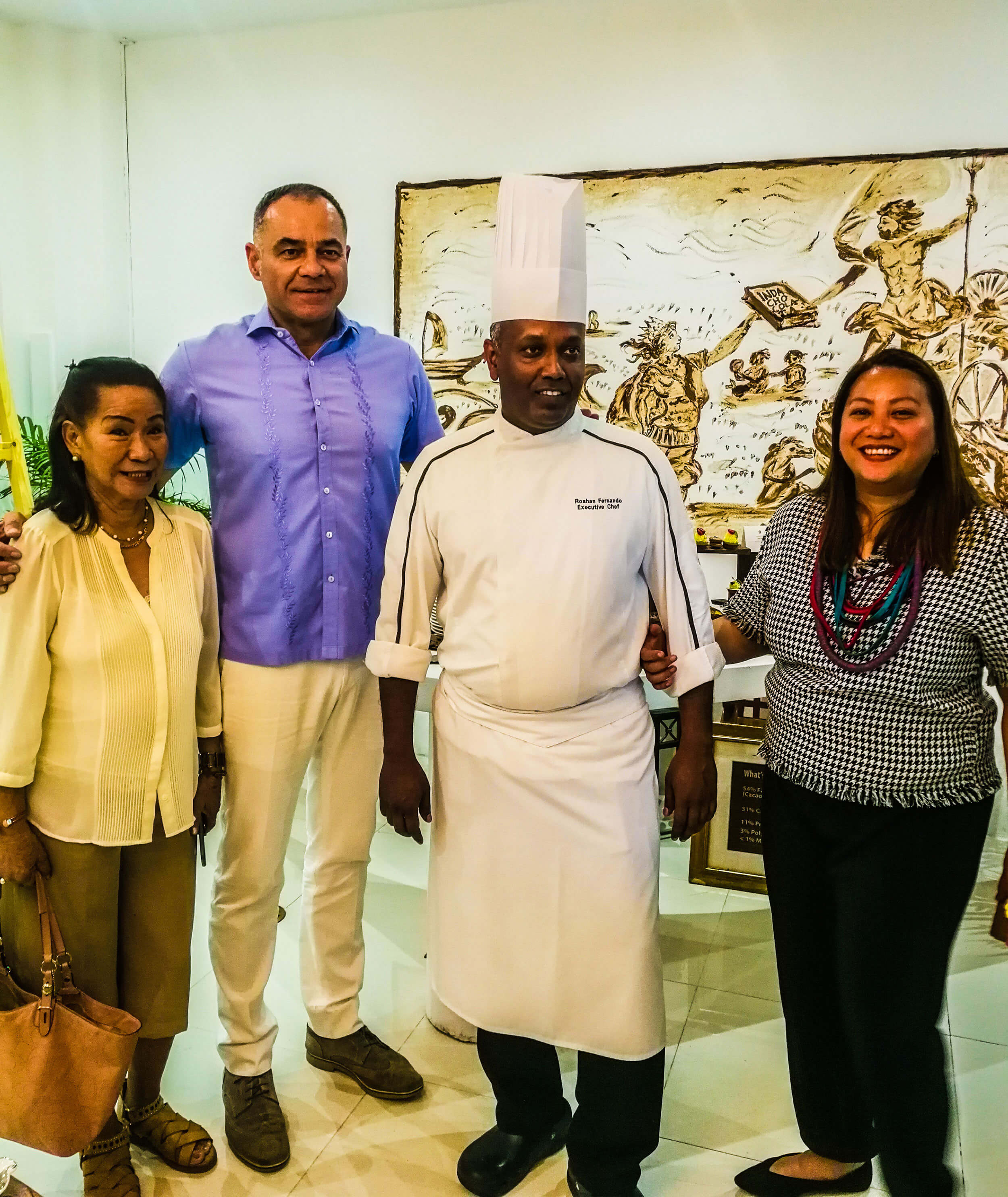 GM Rene Egle with Executive Chef Roshan Fernando.