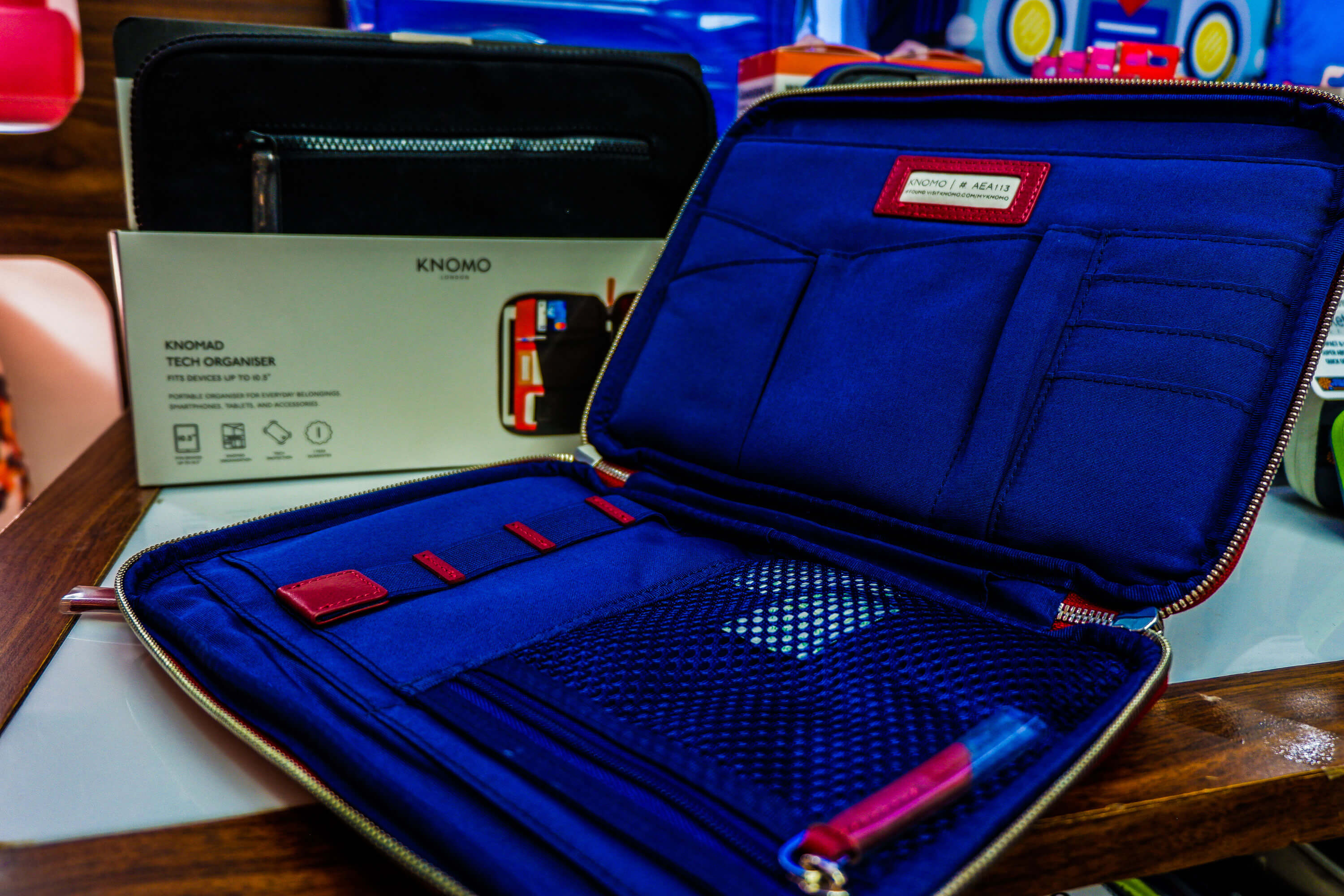 ORGANIZER. Have your power cords, USBs, and other tech accessories on the ready with this organizer.