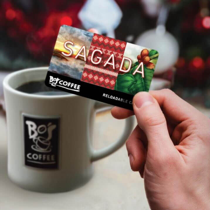 COFFEE CARD. As a way of giving back to its roots, Bo’s Coffee incorporates the symbols and elements of Sagada and Philippine coffee to its Coffee Card design. The design includes Sagada’s scenery and the weave pattern of the Cordillera Autonomous Region.
