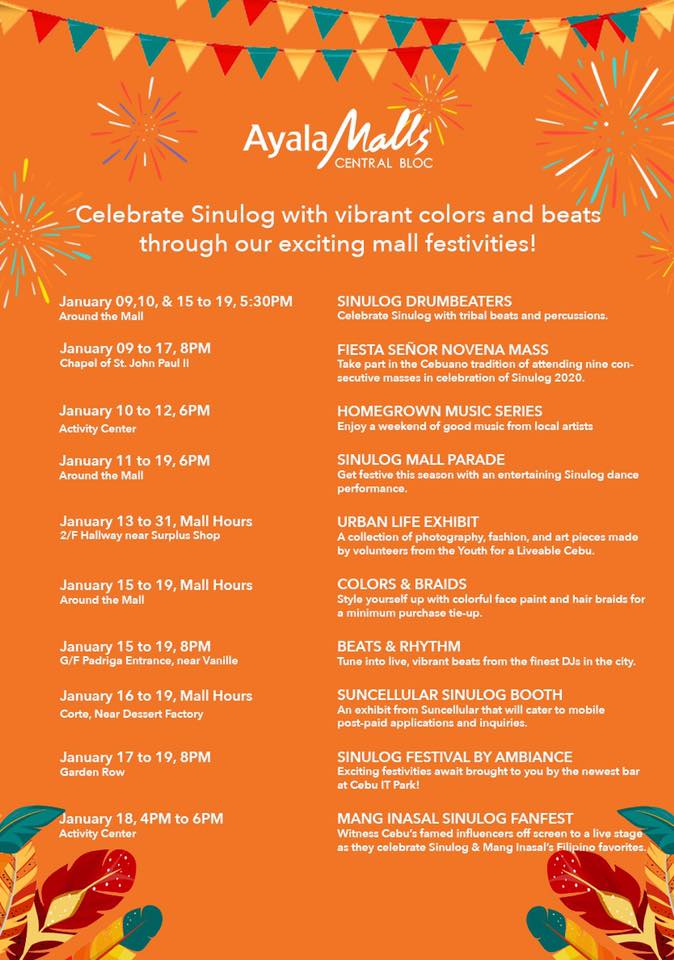 Ayala Malls Central Bloc Sinulog activities
