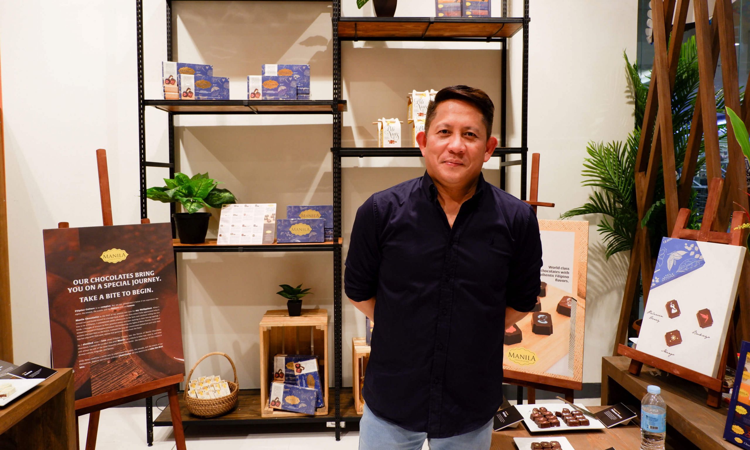 RAUL MATIAS, owner and founder of Manila Chocolatier, said that his chocolates promote Philippine culture by highlighting distinct local flavors.