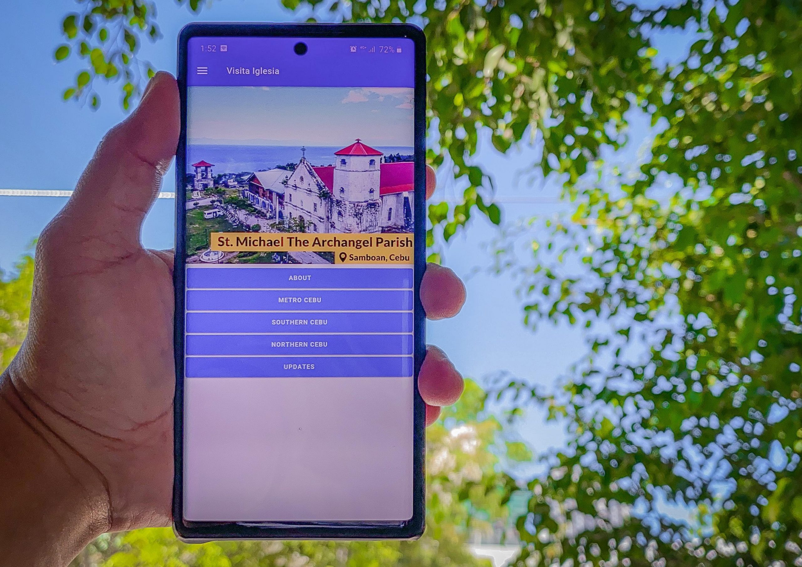 VISITA IGLESIA. The app contains information about heritage churches in Cebu. It is made available for free download as part of the Digital Tourism partnership among SMART Communications, InnoPub Media, and the Cebu Archdiocesan Commission for the Cultural Heritage of the Church.