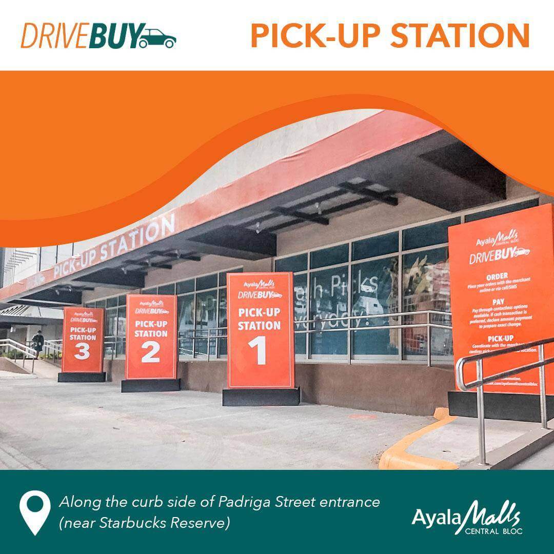Order, pay and pick up with AyalaMalls Central Bloc’s DriveBuy