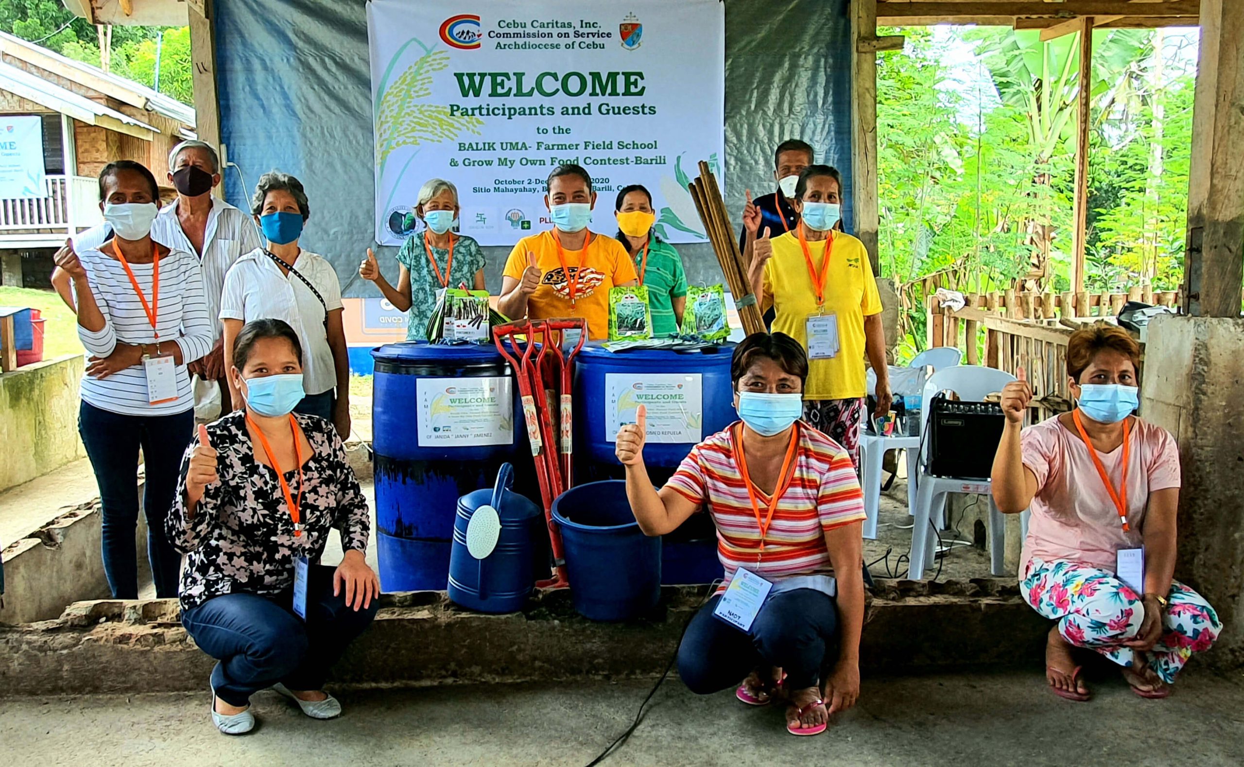 LIVELIHOOD. Balik-Uma and Demo Training Farm, pilot programs under Caritas’s Cebu Archdiocesan Integrated Farming Program, aim to promote organic farming for sustainable livelihood and food security to basic ecclesial communities, farmworkers, and residents amid and post-COVID-19 pandemic.