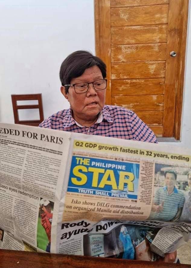 MAYOR LABELLA. This photo of Mayor Edgardo Labella was shared on social media after speculations intensified on his extended absence in August.