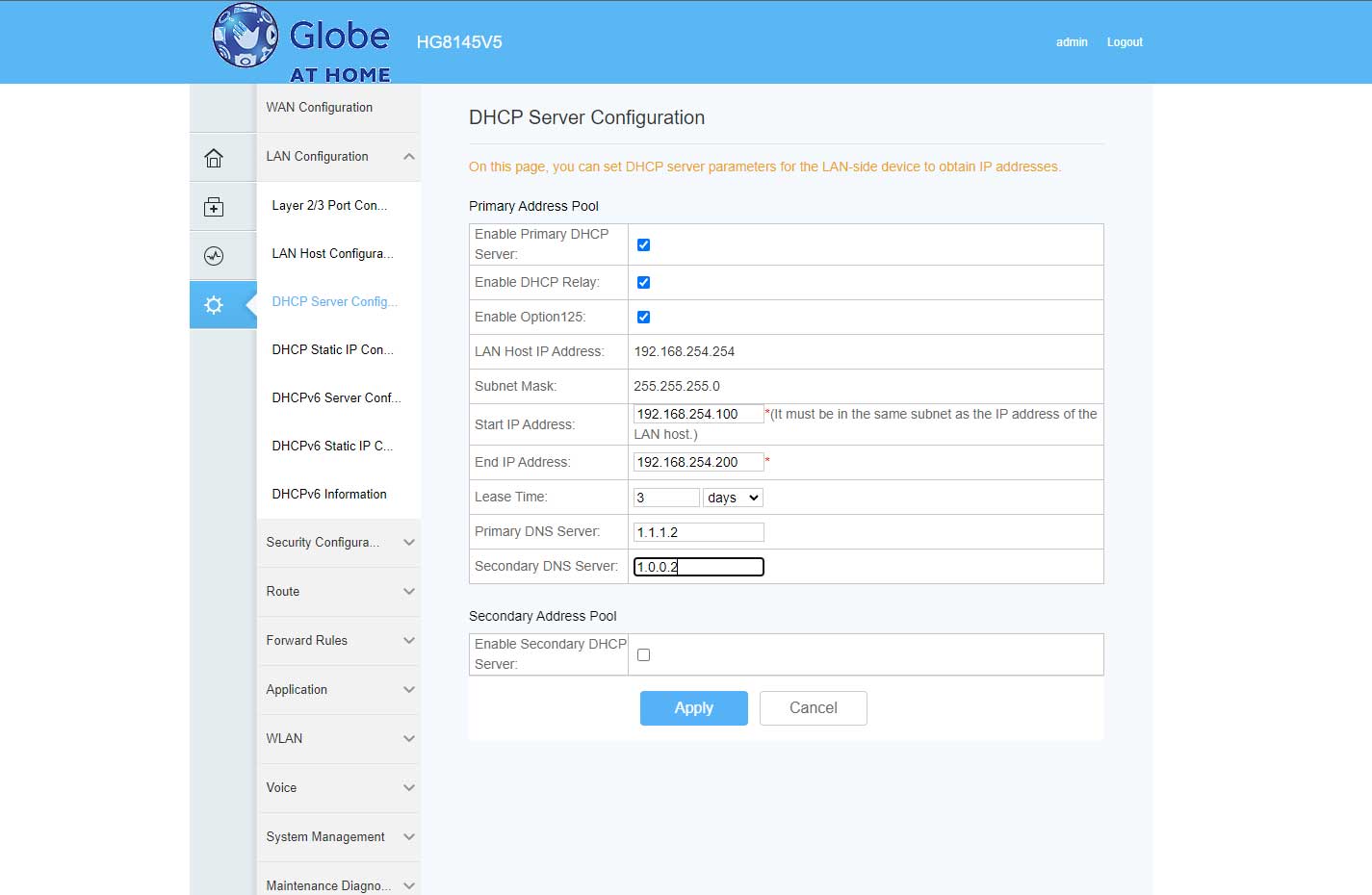 CHANGING THE SETTINGS. The best option is to change the setting at your router, if you get access to it.