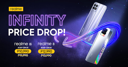 realme 8, 8i get a P1,000 price drop starting April 1
