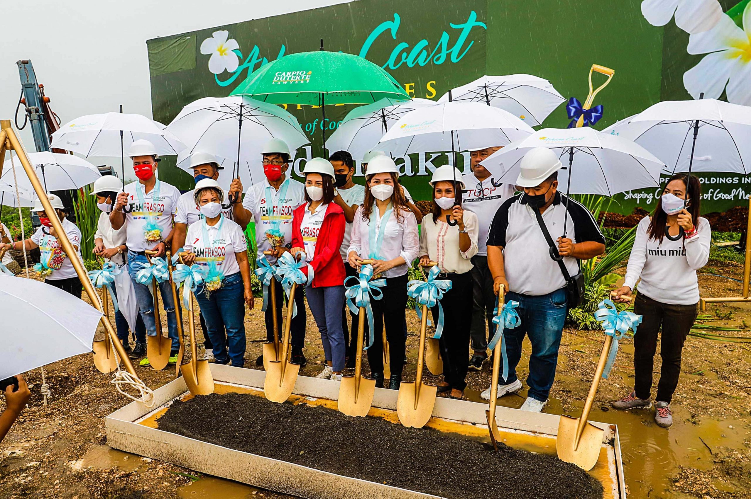 Ashana Coast Residences. Liloan Mayor Christina Garcia-Frasco and Contempo CEO Beverly M. Dayanan lead the groundbreaking for Ashana Coast Residences in Liloan.