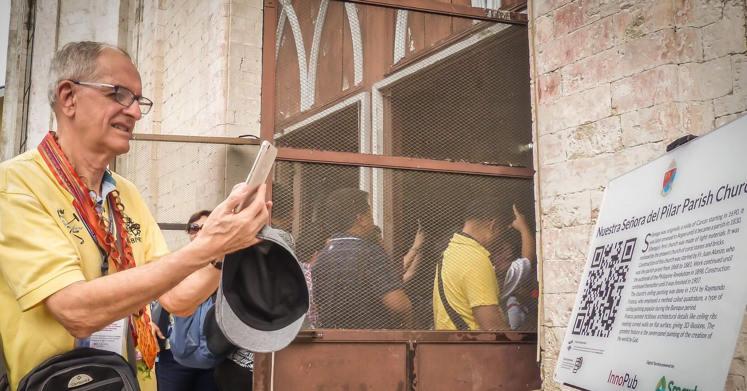 QR-coded churches provide pilgrims digital Visita Iglesia path