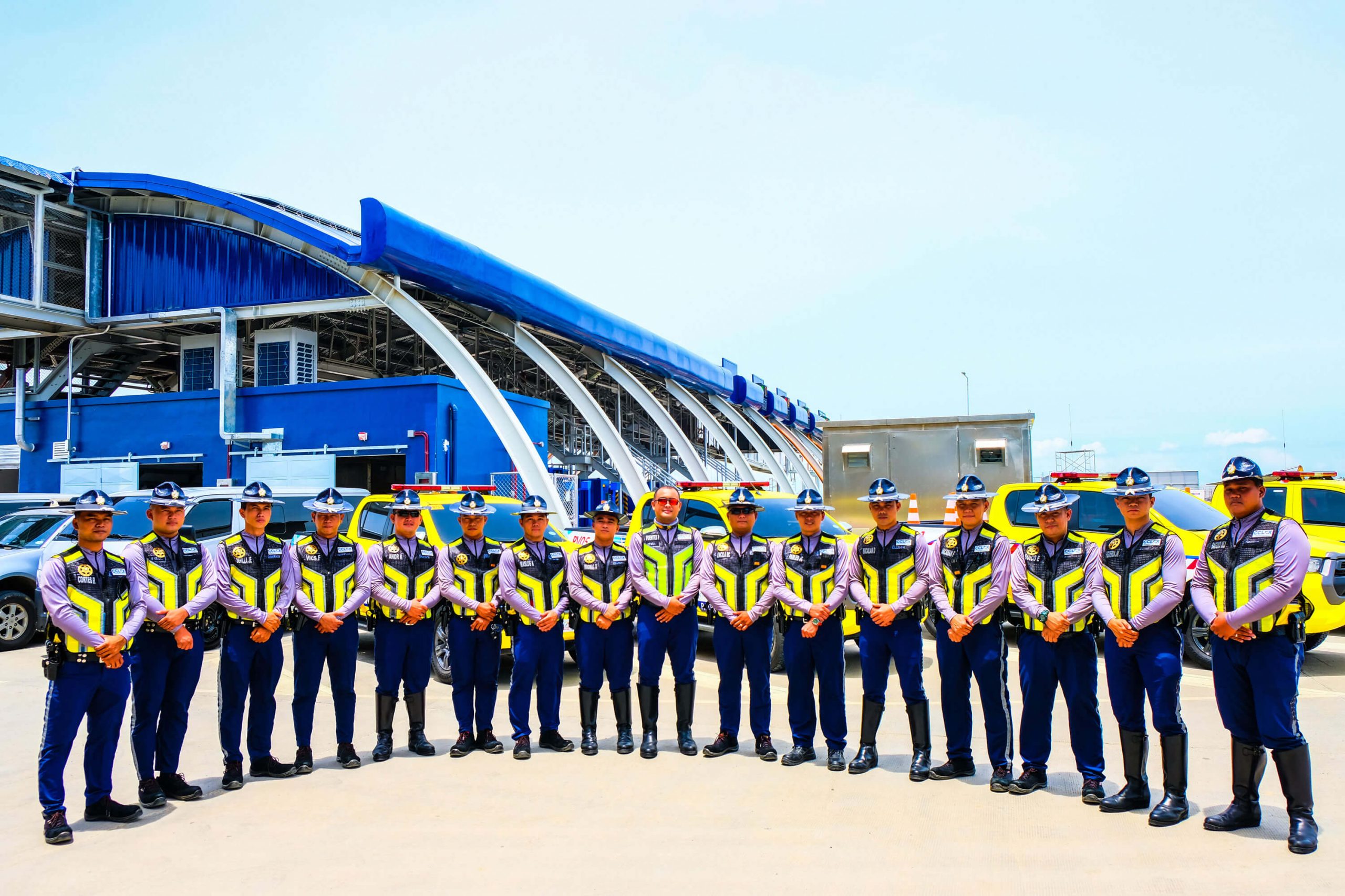 The 16 newly deputized patrol crew members of the Cebu-Cordova Link Expressway (CCLEX), who man the 8.9-kilometer expressway 24 hours a day, seven days a week.