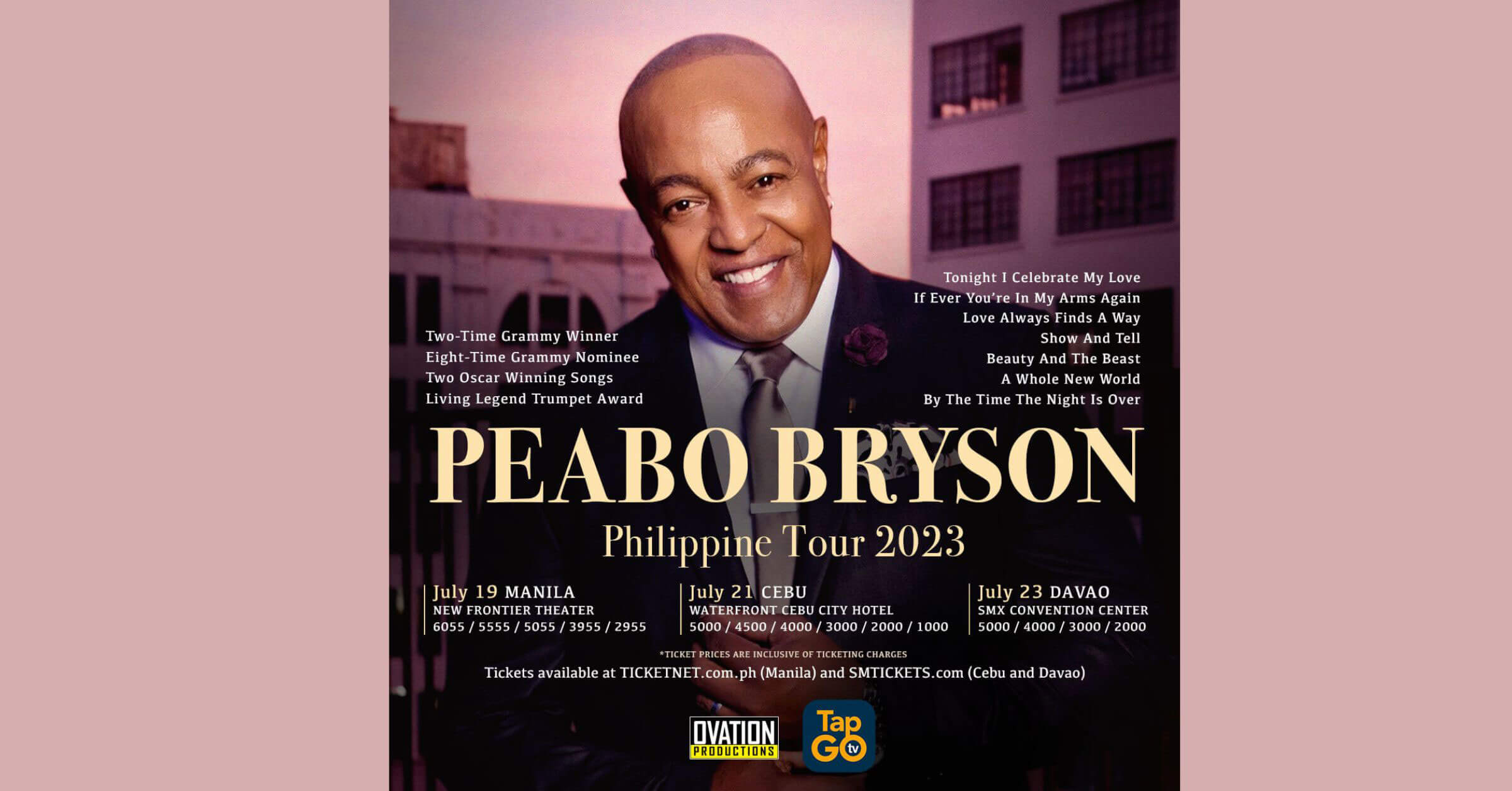 A whole new world: Peabo Bryson to hold concert in Cebu