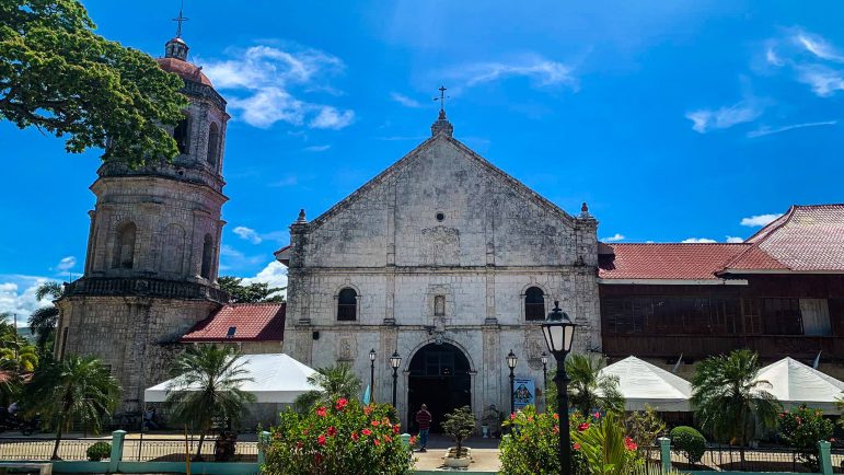 CULTURAL TREASURE. The San Guillermo de Aquitania Parish in Dalaguete was designated a National Cultural Treasure and its marker was installed during its recent town fiesta in February. (PHOTO BY ALBERT ONG)
