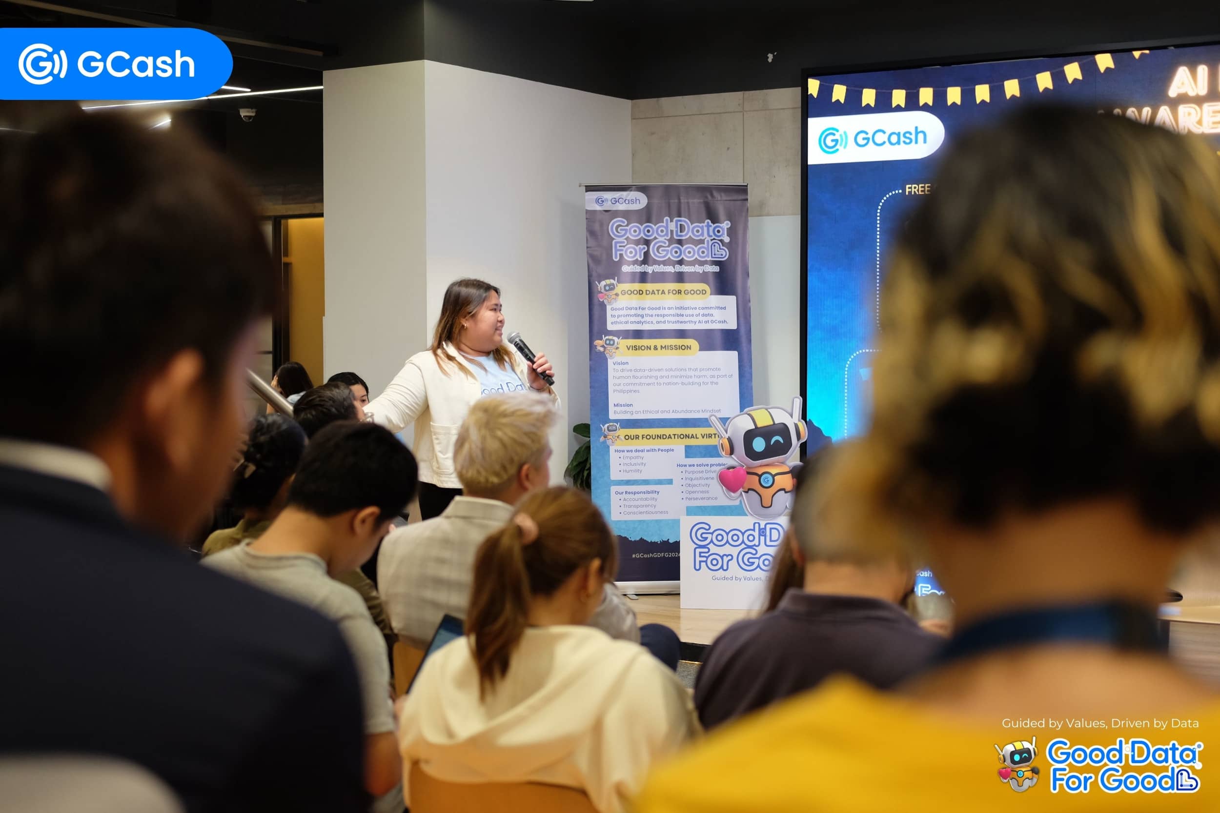 GCash head of data Enablement, Marah Dimasupil discusses responsible AI implementation, emphasizing accountability, fairness, and alignment with ethical values.
