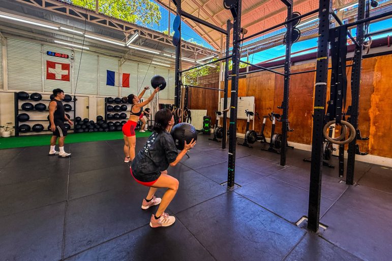 The adidas Dropset 3 strength training shoes provided stability and grip.