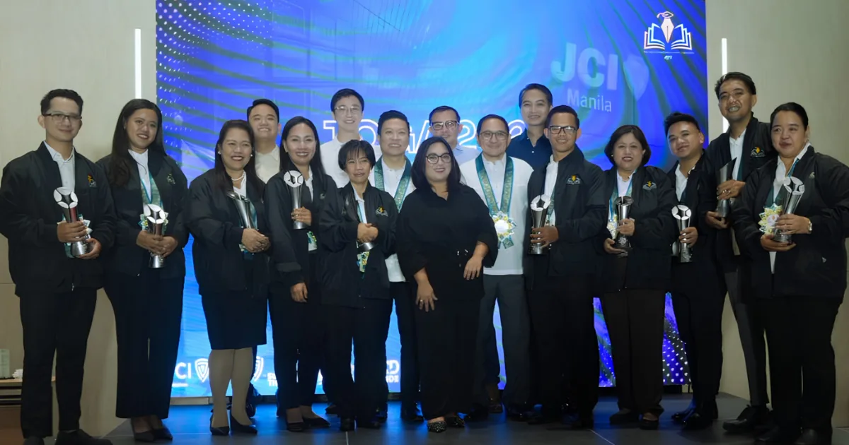 EastWest and JCI Manila with the ten TOGA awardees
